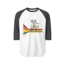 Load image into Gallery viewer, Tour De Fleece  2025 Three-Quarter Sleeve Raglan Shirt