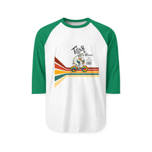 Load image into Gallery viewer, Tour De Fleece  2025 Three-Quarter Sleeve Raglan Shirt