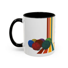 Load image into Gallery viewer, Colorful Tour de Fleece Coffee Mug | Perfect for Knitters | Ideal Gift for Yarn Lovers | Funny Sheep Design | Summer Craft Fest