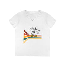 Load image into Gallery viewer, Tour De Fleece V-Neck T-Shirt 2025