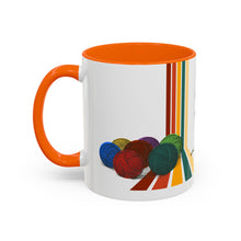 Load image into Gallery viewer, Colorful Tour de Fleece Coffee Mug | Perfect for Knitters | Ideal Gift for Yarn Lovers | Funny Sheep Design | Summer Craft Fest