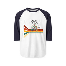 Load image into Gallery viewer, Tour De Fleece  2025 Three-Quarter Sleeve Raglan Shirt