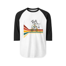 Load image into Gallery viewer, Tour De Fleece  2025 Three-Quarter Sleeve Raglan Shirt