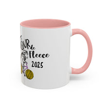 Load image into Gallery viewer, Colorful Tour de Fleece Coffee Mug | Perfect for Knitters | Ideal Gift for Yarn Lovers | Funny Sheep Design | Summer Craft Fest
