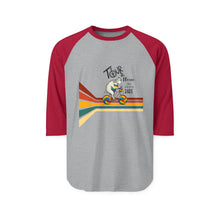 Load image into Gallery viewer, Tour De Fleece  2025 Three-Quarter Sleeve Raglan Shirt
