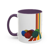 Load image into Gallery viewer, Colorful Tour de Fleece Coffee Mug | Perfect for Knitters | Ideal Gift for Yarn Lovers | Funny Sheep Design | Summer Craft Fest
