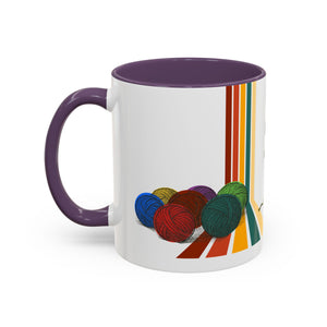Colorful Tour de Fleece Coffee Mug | Perfect for Knitters | Ideal Gift for Yarn Lovers | Funny Sheep Design | Summer Craft Fest