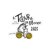 Load image into Gallery viewer, Tour De Fleece  Kiss-Cut Stickers 2025
