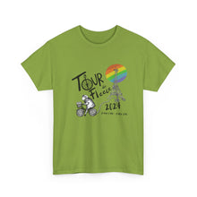 Load image into Gallery viewer, Tour de Fleece  T-Shirt 2024 Rainbow
