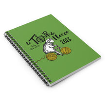 Load image into Gallery viewer, Spiral Notebook - Ruled Line- Tour de Fleece 2025-Green
