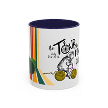 Load image into Gallery viewer, Colorful Tour de Fleece Coffee Mug | Perfect for Knitters | Ideal Gift for Yarn Lovers | Funny Sheep Design | Summer Craft Fest
