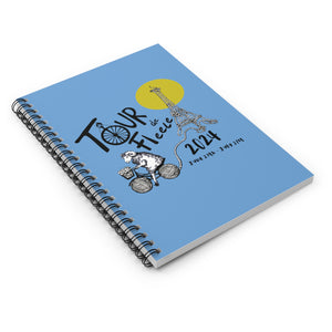 Spiral Notebook - Ruled Line- Tour de Fleece 2024- BLUE