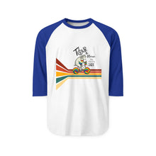 Load image into Gallery viewer, Tour De Fleece  2025 Three-Quarter Sleeve Raglan Shirt
