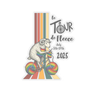 Tour De Fleece  Kiss-Cut Stickers 2025