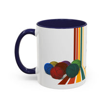 Load image into Gallery viewer, Colorful Tour de Fleece Coffee Mug | Perfect for Knitters | Ideal Gift for Yarn Lovers | Funny Sheep Design | Summer Craft Fest

