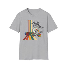 Load image into Gallery viewer, Colorful Tour T-Shirt - Fun Cycling Apparel, Gift for Cyclists, Summer Casual Wear, Festival Outfit, Unique Graphic Tee
