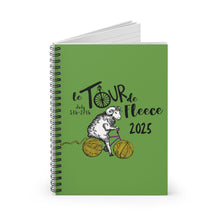 Load image into Gallery viewer, Spiral Notebook - Ruled Line- Tour de Fleece 2025-Green

