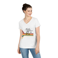 Load image into Gallery viewer, Tour De Fleece V-Neck T-Shirt 2025
