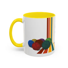 Load image into Gallery viewer, Colorful Tour de Fleece Coffee Mug | Perfect for Knitters | Ideal Gift for Yarn Lovers | Funny Sheep Design | Summer Craft Fest
