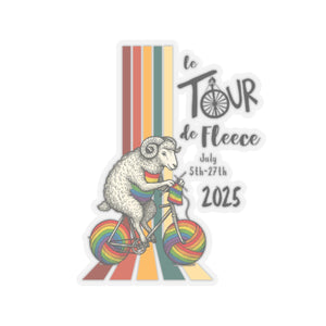 Tour De Fleece  Kiss-Cut Stickers 2025