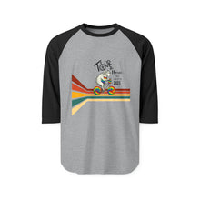 Load image into Gallery viewer, Tour De Fleece  2025 Three-Quarter Sleeve Raglan Shirt
