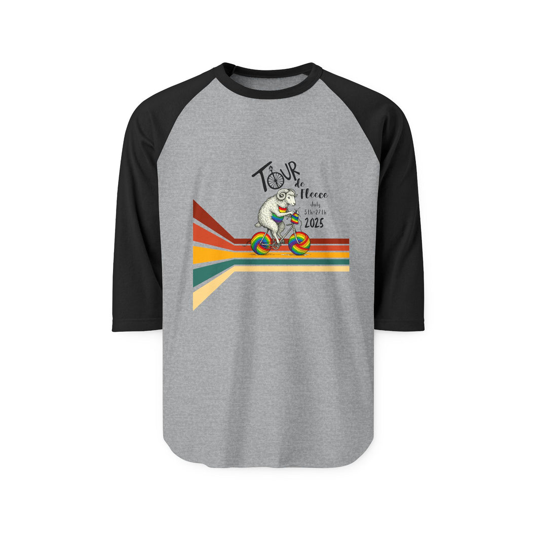 Tour De Fleece  2025 Three-Quarter Sleeve Raglan Shirt