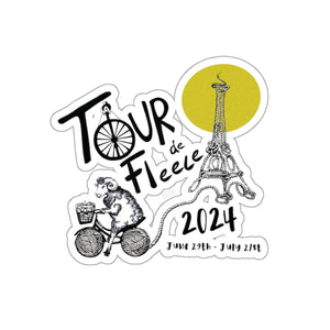 Tour De Fleece  Kiss-Cut Stickers 2024