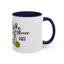 Load image into Gallery viewer, Colorful Tour de Fleece Coffee Mug | Perfect for Knitters | Ideal Gift for Yarn Lovers | Funny Sheep Design | Summer Craft Fest
