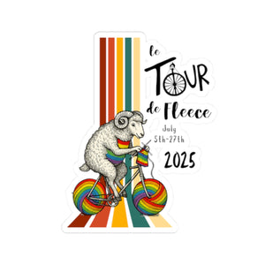 Tour De Fleece  Kiss-Cut Stickers 2025
